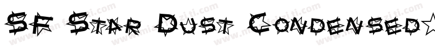 SF Star Dust Condensed字体转换